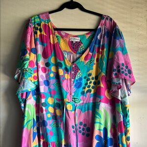 Colorful Floral Women's Dress